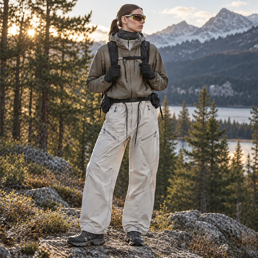 Shiel - Unisex Quick-Dry Windproof & Wrinkle-Free Waterproof Trousers - Off-white
