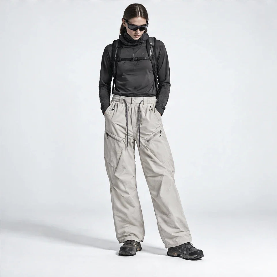Shiel - Unisex Quick-Dry Windproof & Wrinkle-Free Waterproof Trousers - Off-white