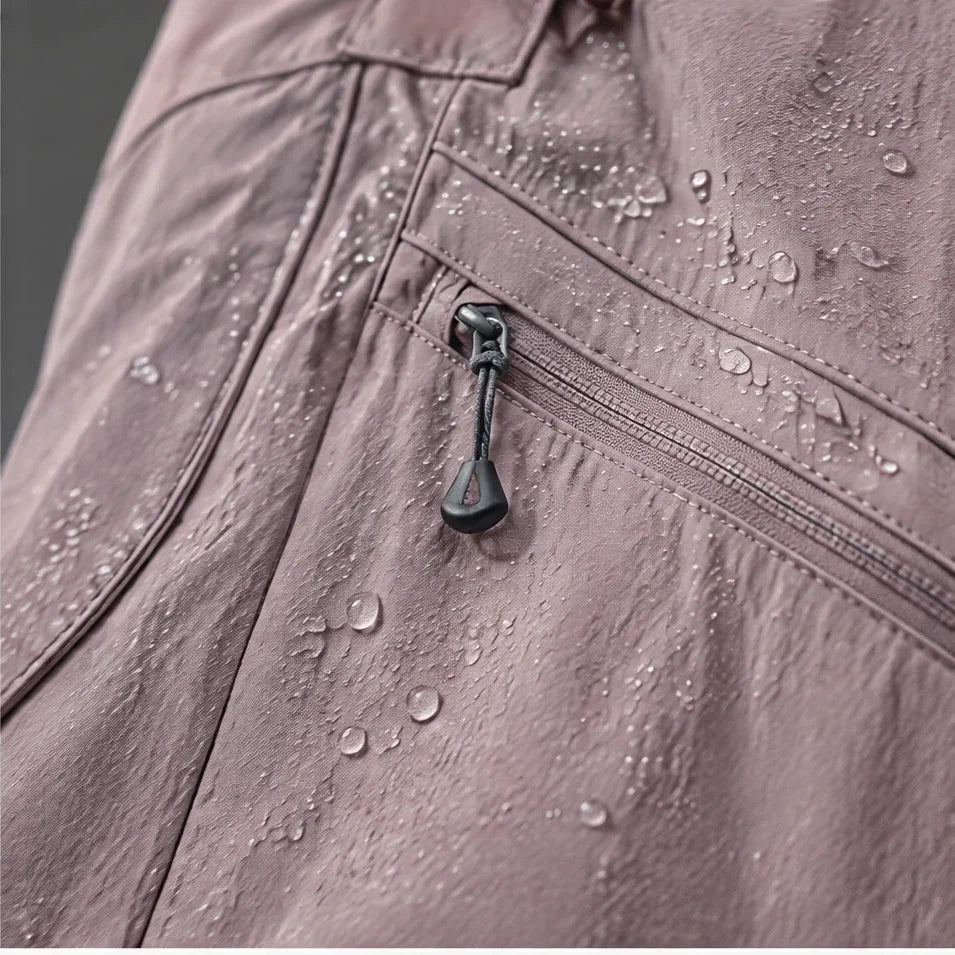 Shiel - Unisex Quick-Dry Windproof & Wrinkle-Free Waterproof Trousers - Pink