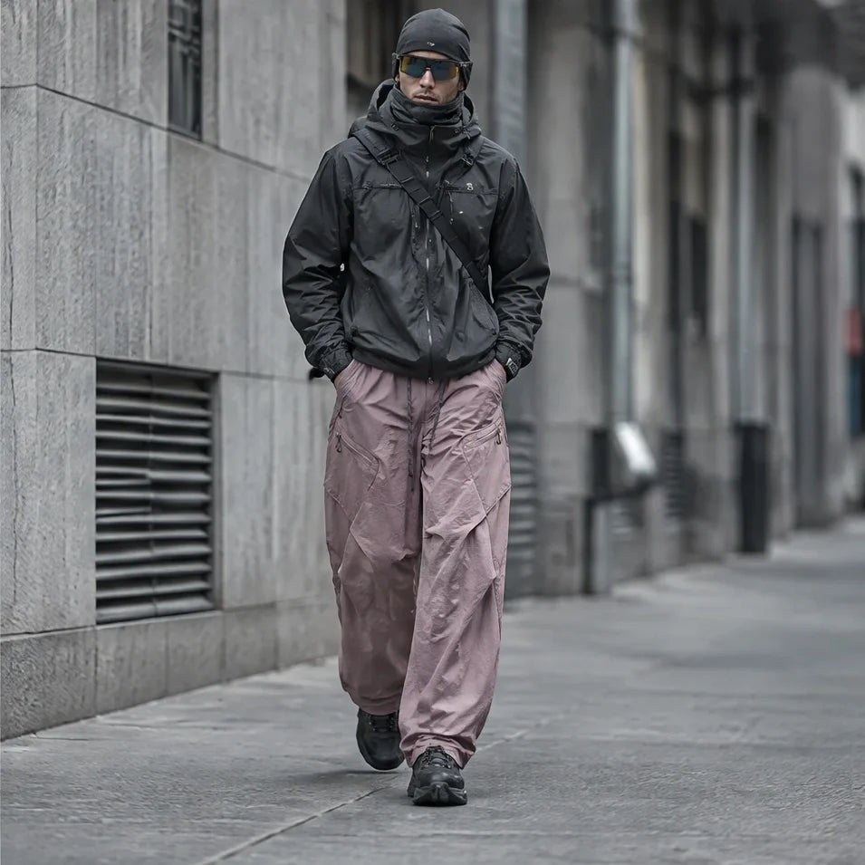 Shiel - Unisex Quick-Dry Windproof & Wrinkle-Free Waterproof Trousers - Pink