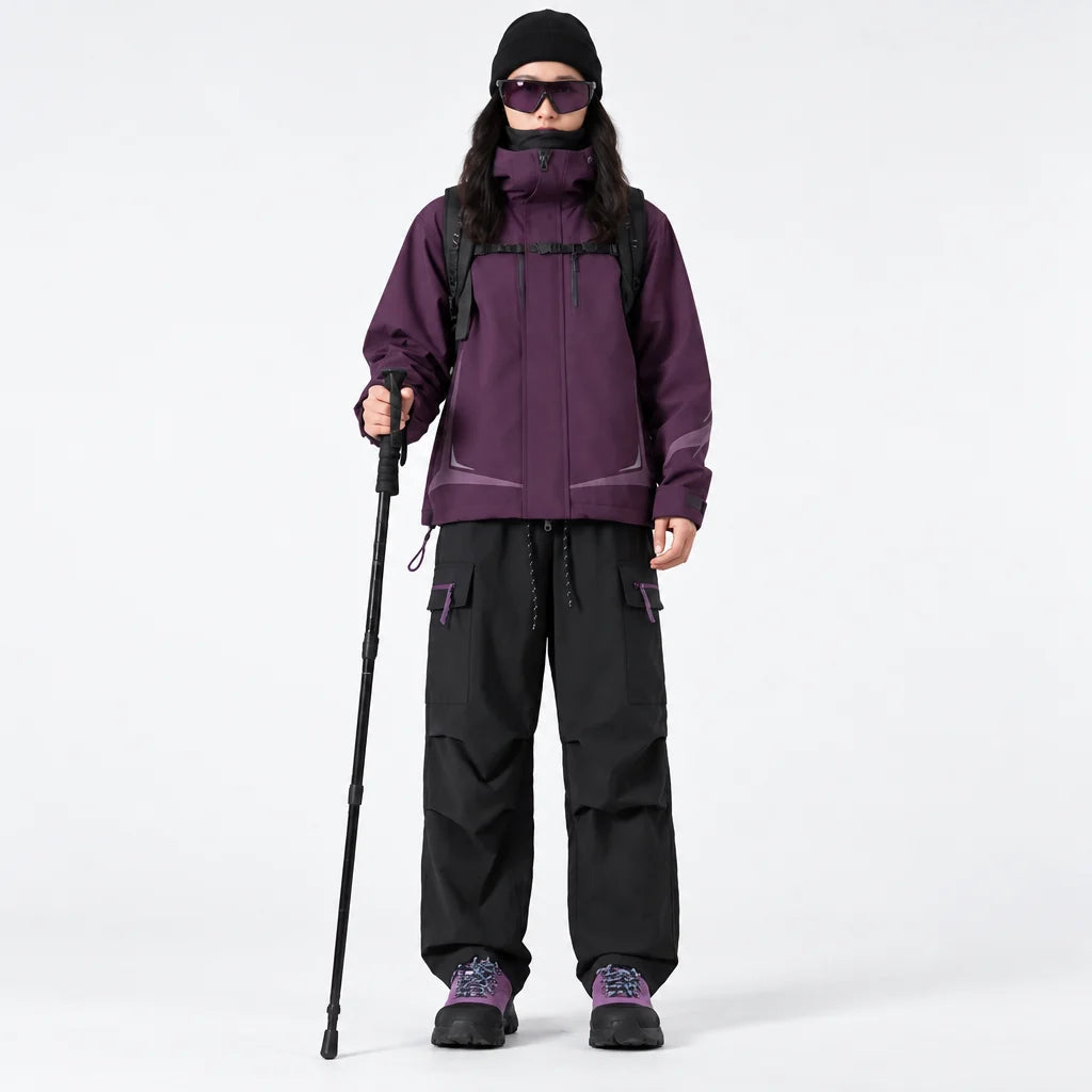 Brash - Unisex Quick-Dry Windproof & Stain-Resistant Waterproof Trousers - Black