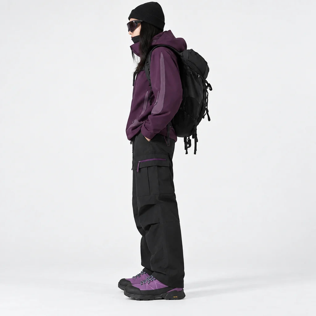 Brash - Unisex Quick-Dry Windproof & Stain-Resistant Waterproof Trousers - Black