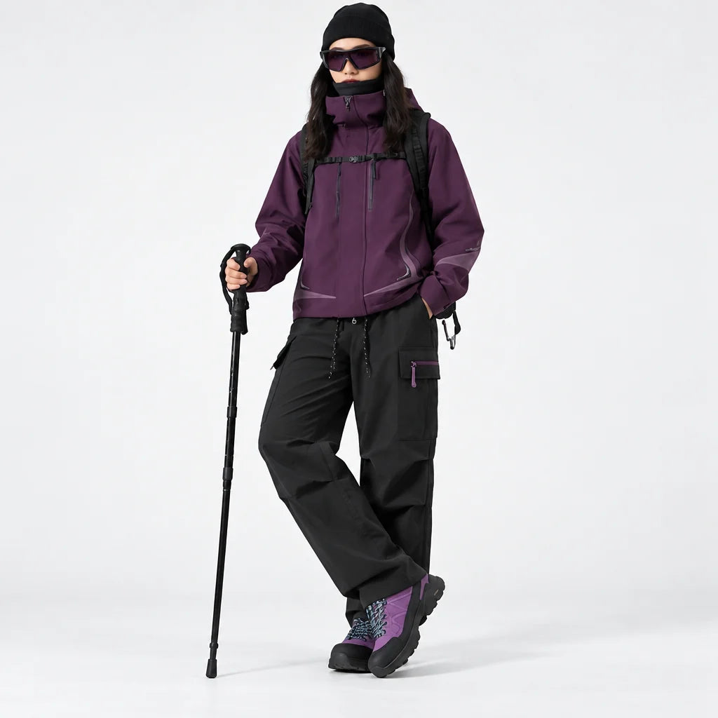 Brash - Unisex Quick-Dry Windproof & Stain-Resistant Waterproof Trousers - Black