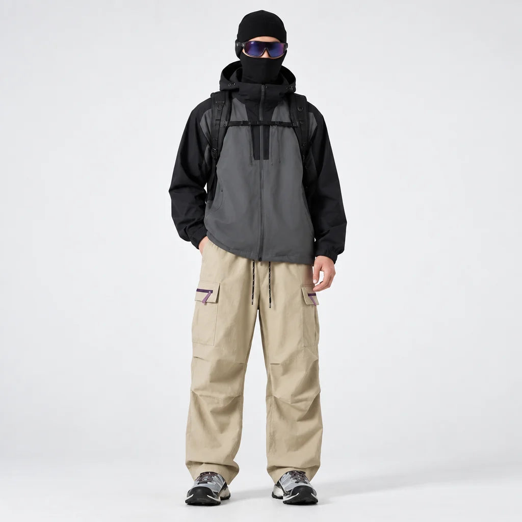 Brash - Unisex Quick-Dry Windproof & Stain-Resistant Waterproof Trousers - Khaki