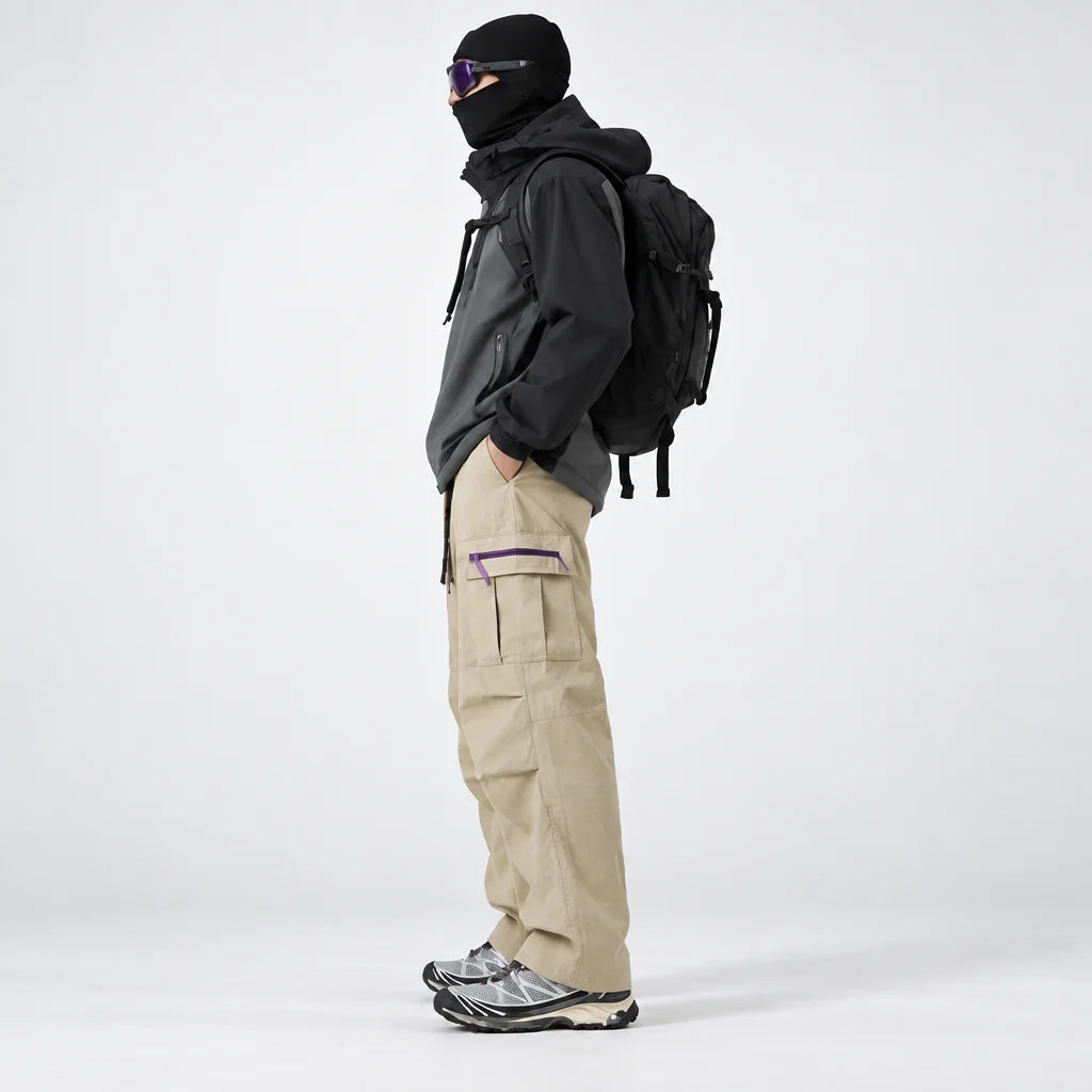 Brash - Unisex Quick-Dry Windproof & Stain-Resistant Waterproof Trousers - Khaki