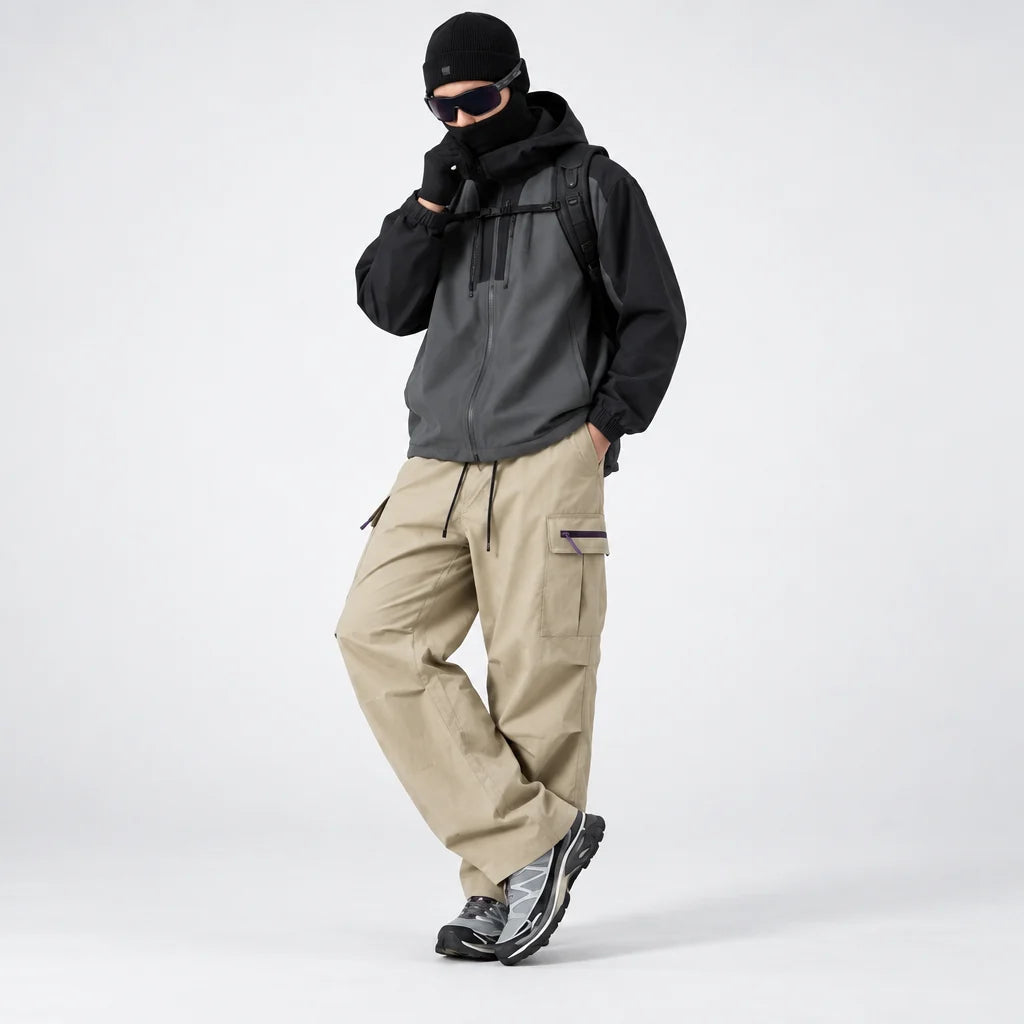Brash - Unisex Quick-Dry Windproof & Stain-Resistant Waterproof Trousers - Khaki