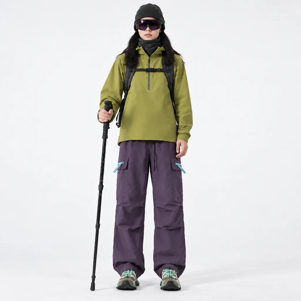 Brash - Unisex Quick-Dry Windproof & Stain-Resistant Waterproof Trousers - Purple