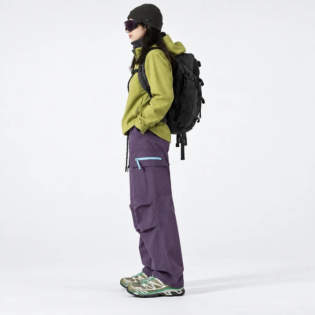 Brash - Unisex Quick-Dry Windproof & Stain-Resistant Waterproof Trousers - Purple