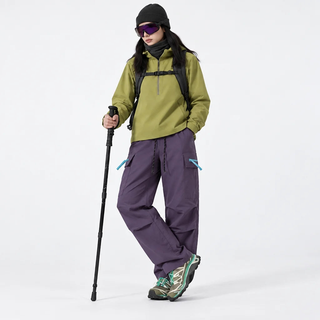 Brash - Unisex Quick-Dry Windproof & Stain-Resistant Waterproof Trousers - Purple