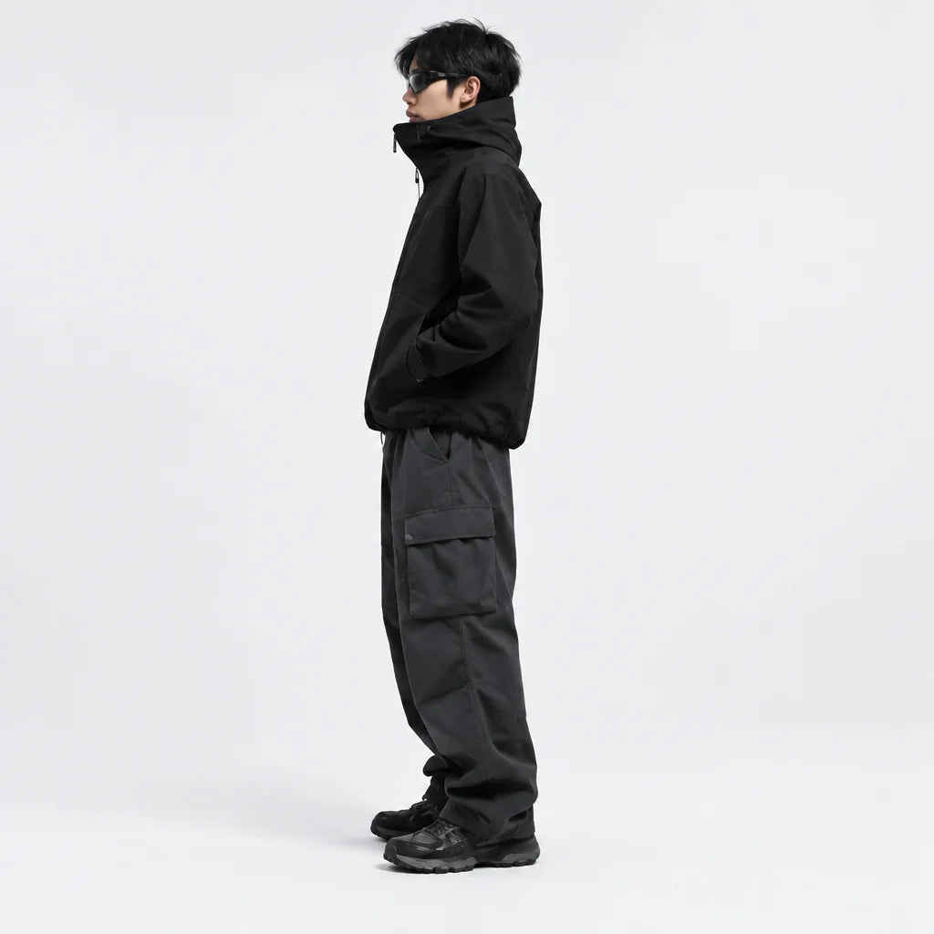 Scar - Unisex Windproof Breathable & Taped Seams Waterproof Jacket - Black