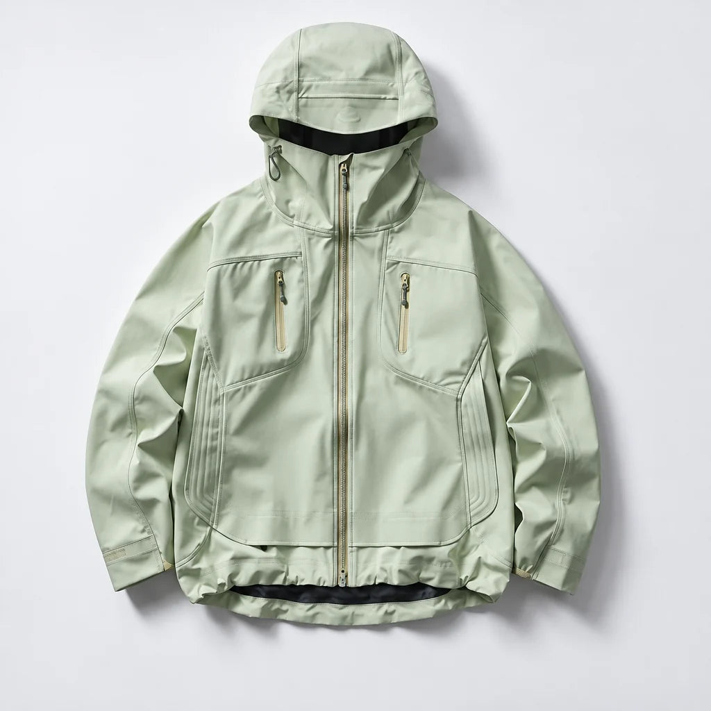 Scar - Unisex Windproof Breathable & Taped Seams Waterproof Jacket - Green