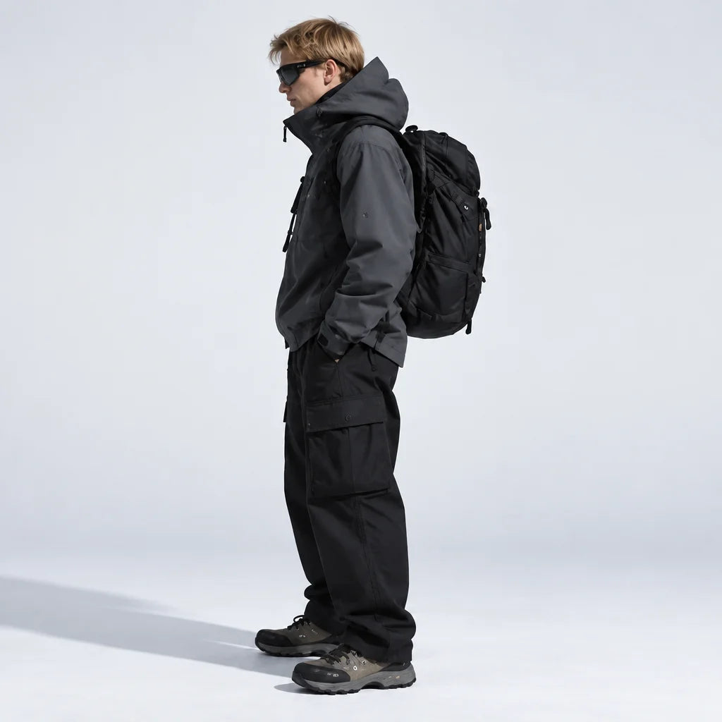 Scar - Unisex Windproof Breathable & Taped Seams Waterproof Jacket - Grey