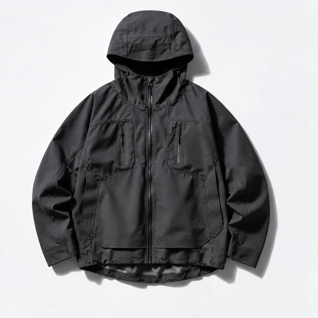 Scar - Unisex Windproof Breathable & Taped Seams Waterproof Jacket - Grey