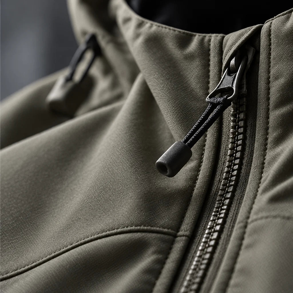 Scar - Unisex Windproof Breathable & Taped Seams Waterproof Jacket - Khaki