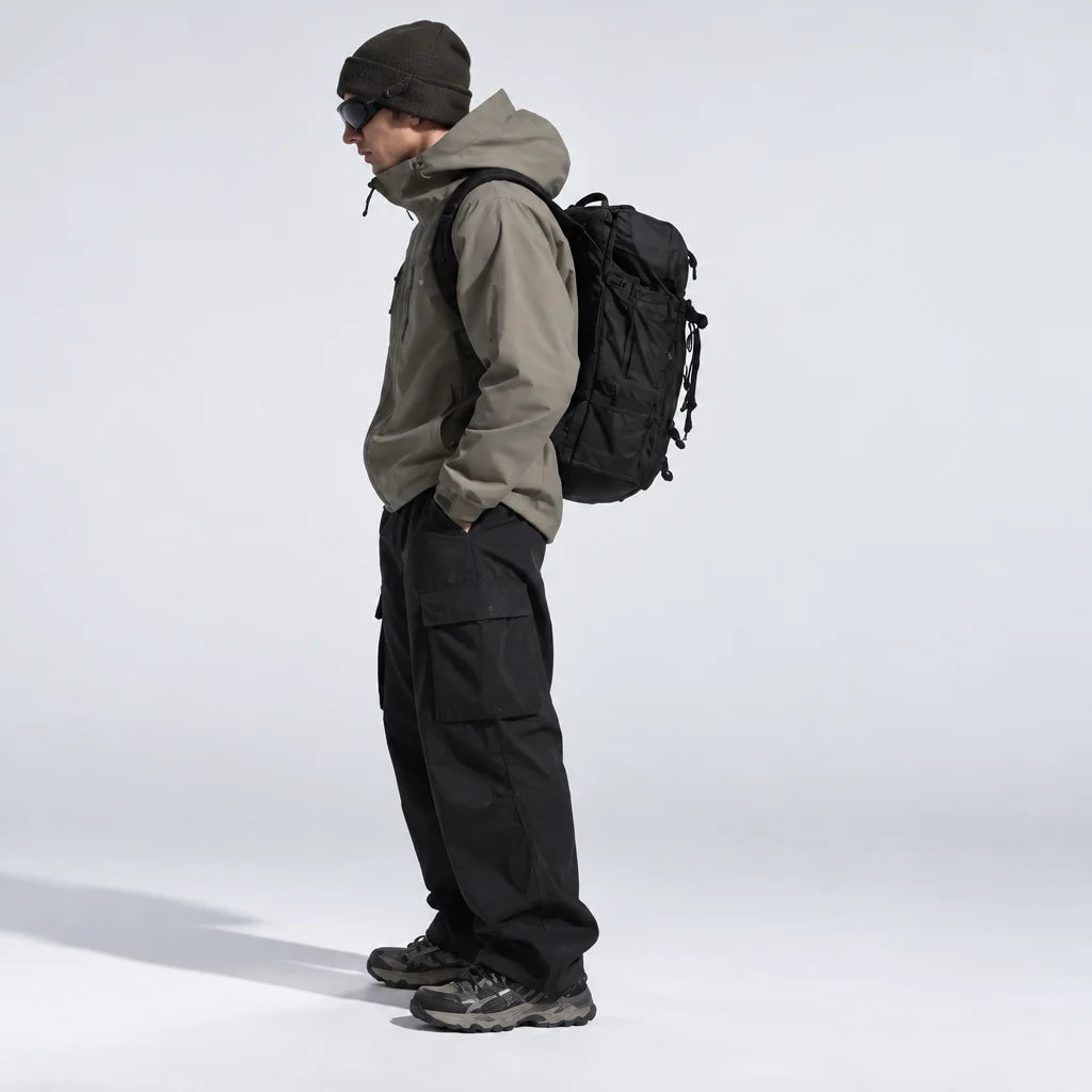 Scar - Unisex Windproof Breathable & Taped Seams Waterproof Jacket - Khaki