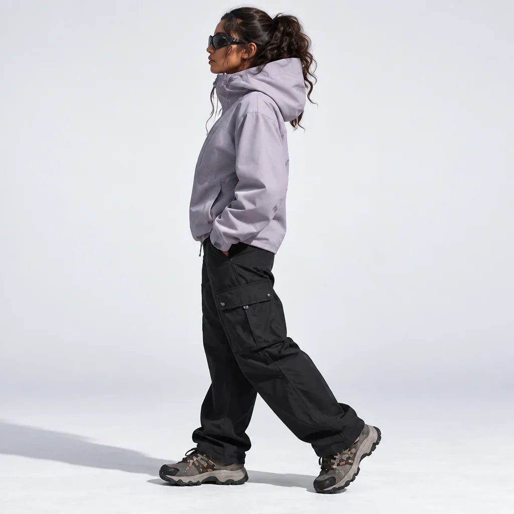 Scar - Unisex Windproof Breathable & Taped Seams Waterproof Jacket - Lavender Purple