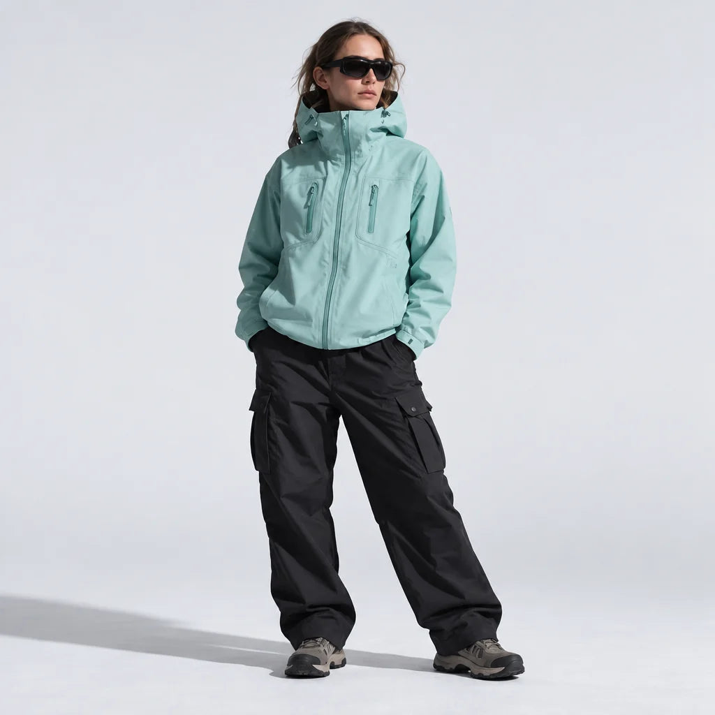 Scar - Unisex Windproof Breathable & Taped Seams Waterproof Jacket - Mint Green
