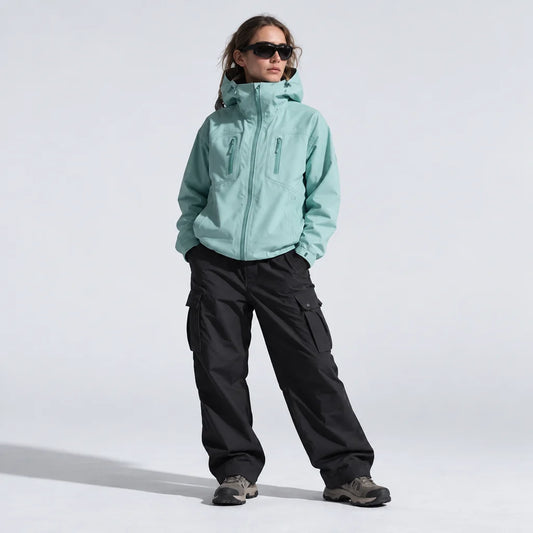 Scar - Unisex Windproof Breathable & Taped Seams Waterproof Jacket - Mint Green