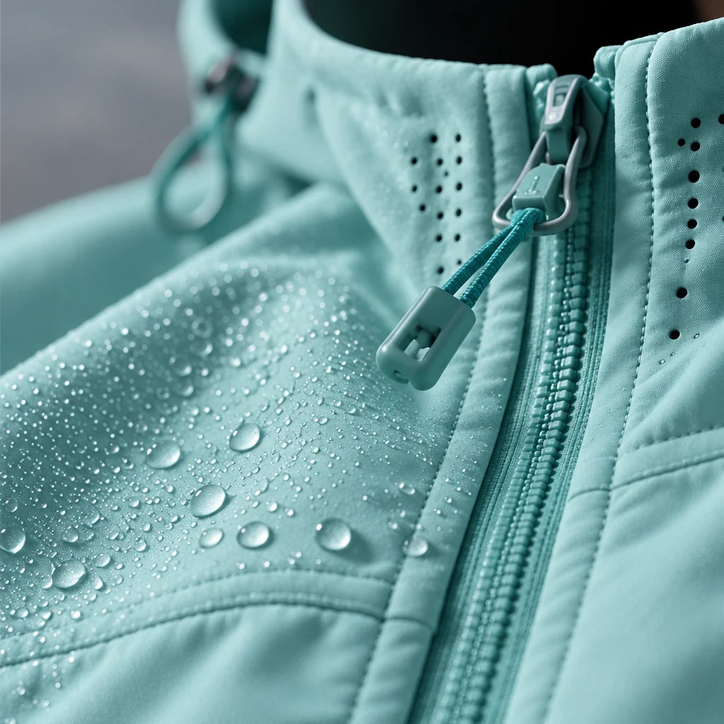 Scar - Unisex Windproof Breathable & Taped Seams Waterproof Jacket - Mint Green