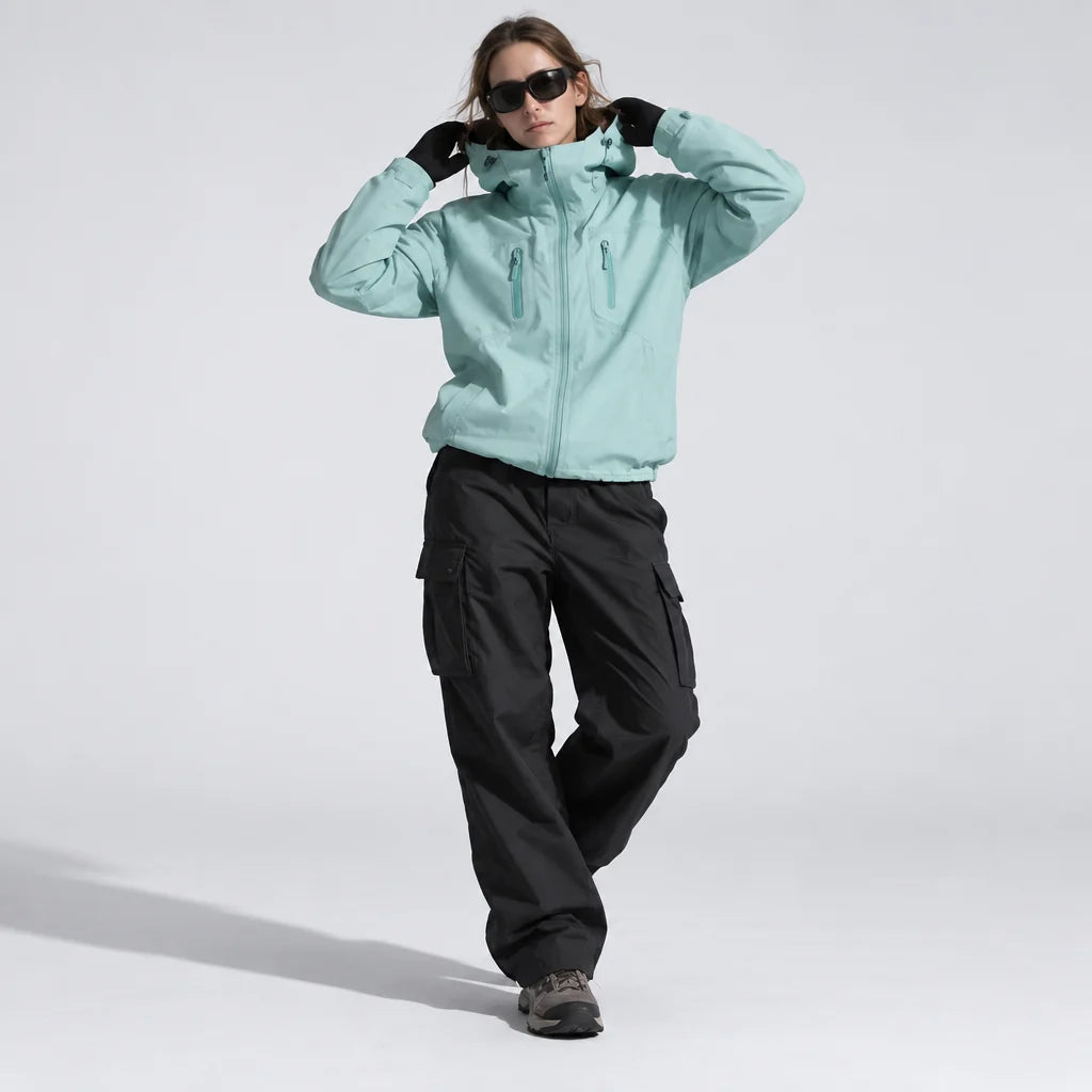 Scar - Unisex Windproof Breathable & Taped Seams Waterproof Jacket - Mint Green