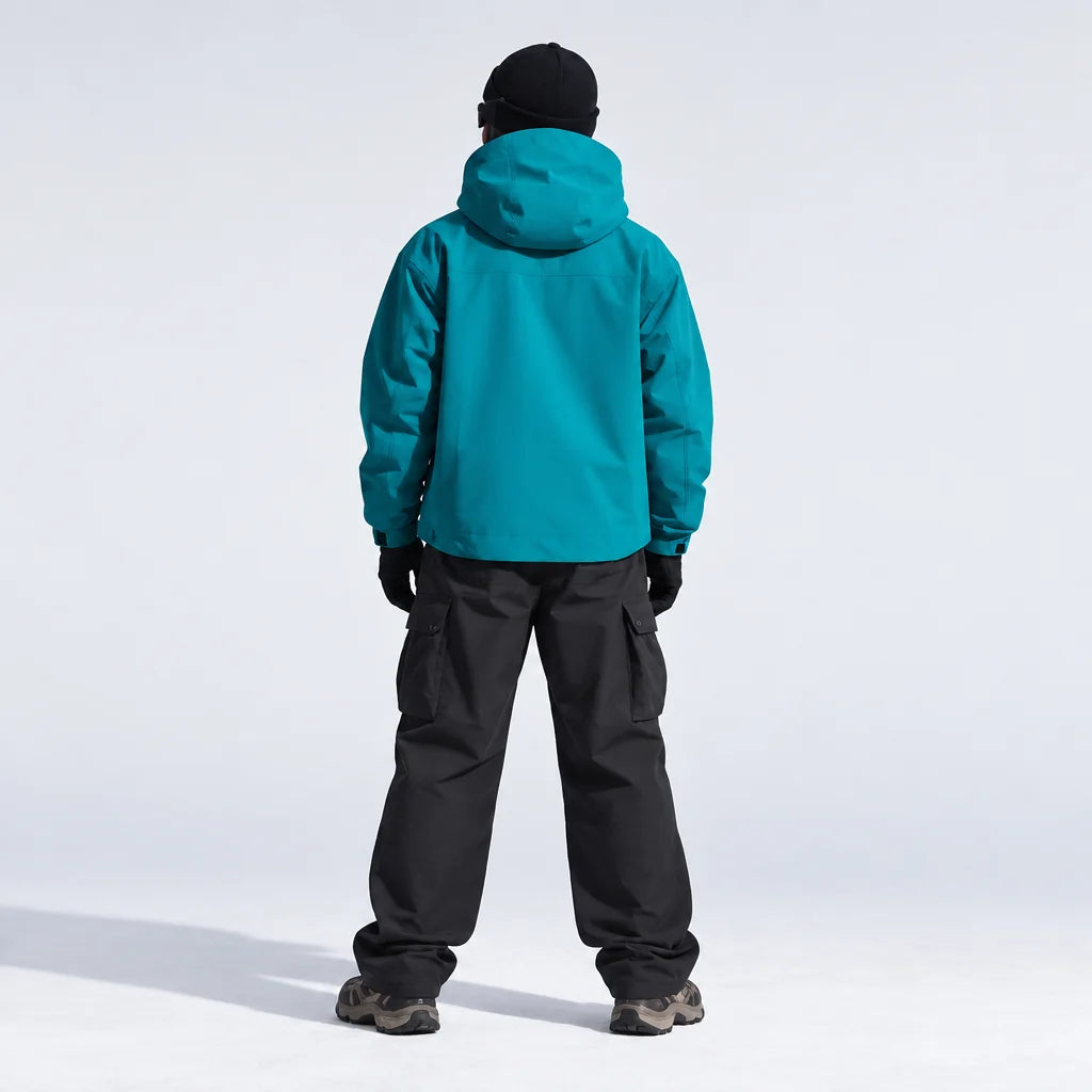 Scar - Unisex Windproof Breathable & Taped Seams Waterproof Jacket - Peacock Blue