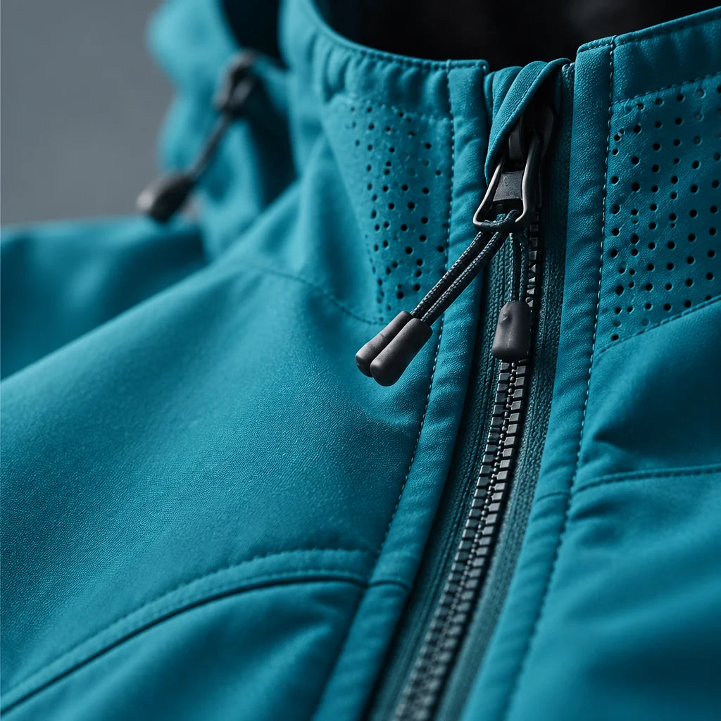 Scar - Unisex Windproof Breathable & Taped Seams Waterproof Jacket - Peacock Blue