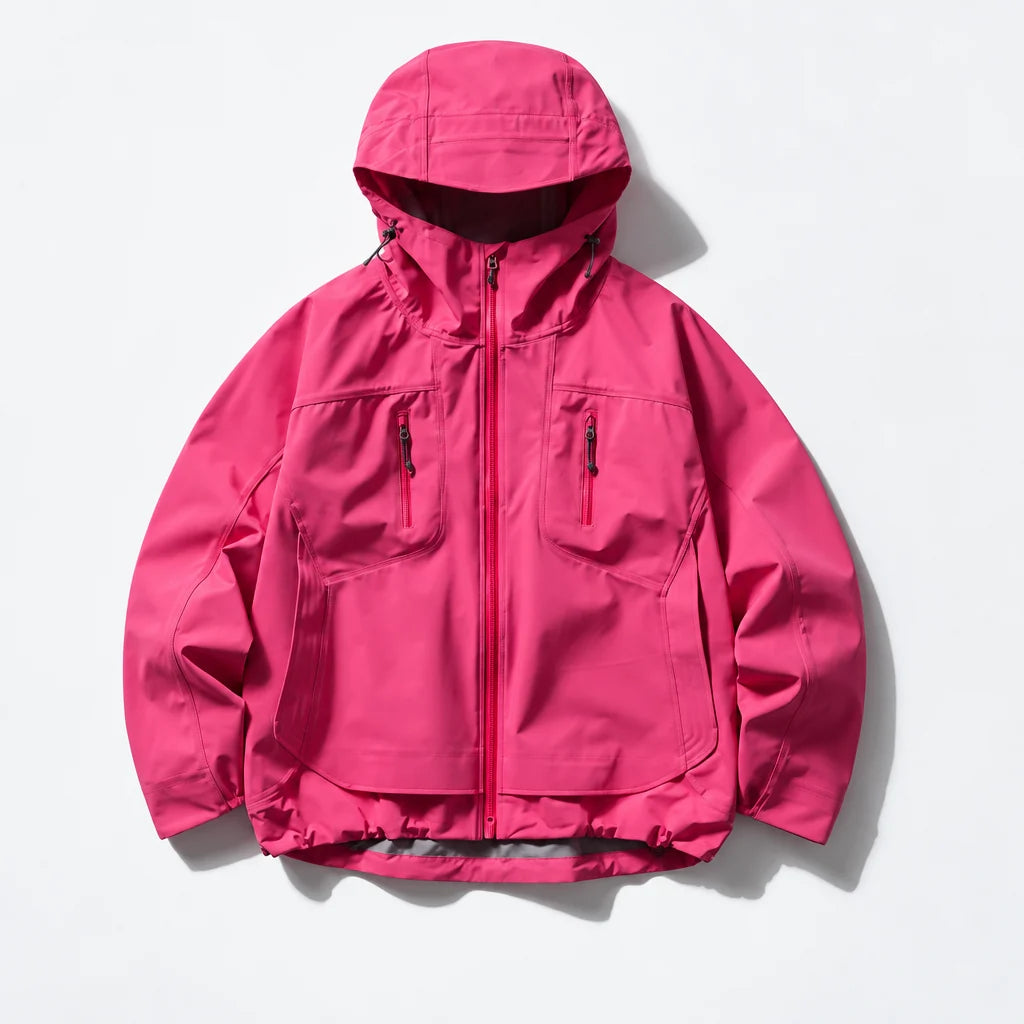 Scar - Unisex Windproof Breathable & Taped Seams Waterproof Jacket - Pink