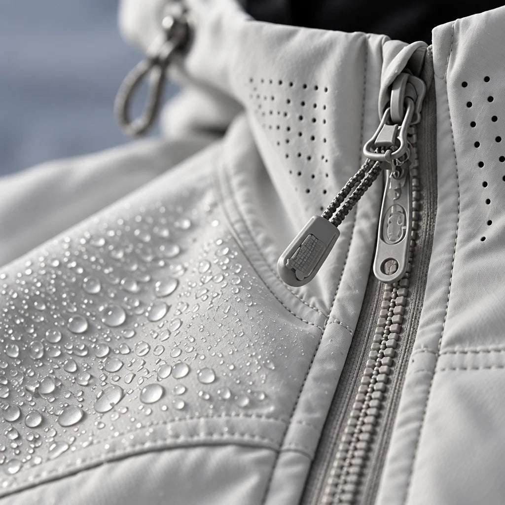 Scar - Unisex Windproof Breathable & Taped Seams Waterproof Jacket - White