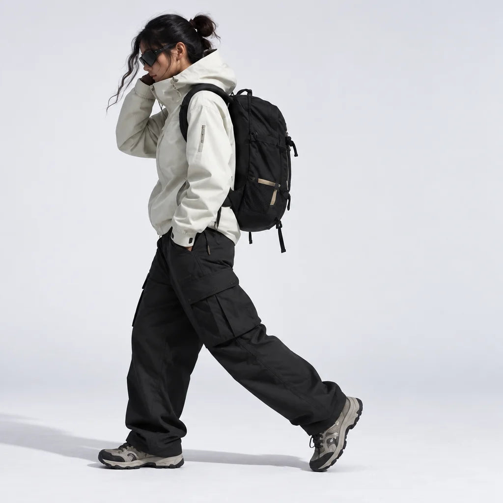 Scar - Unisex Windproof Breathable & Taped Seams Waterproof Jacket - White