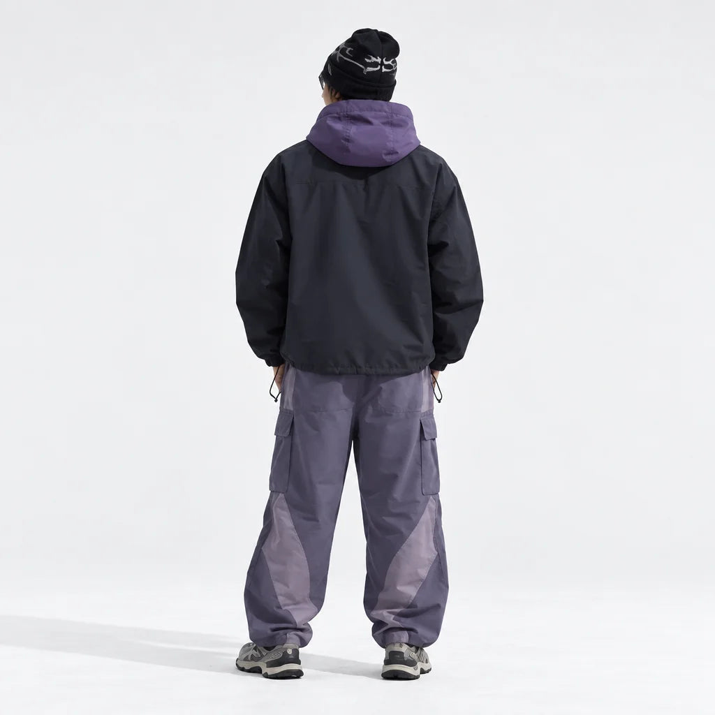 Rack - Unisex Water-Repellent & Windproof Reflective Lightweight Jacket - Deep Purple
