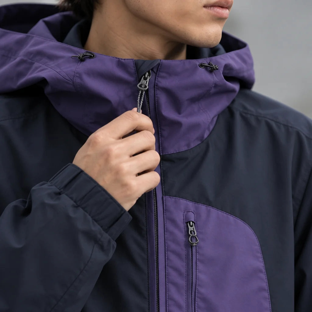 Rack - Unisex Water-Repellent & Windproof Reflective Lightweight Jacket - Deep Purple