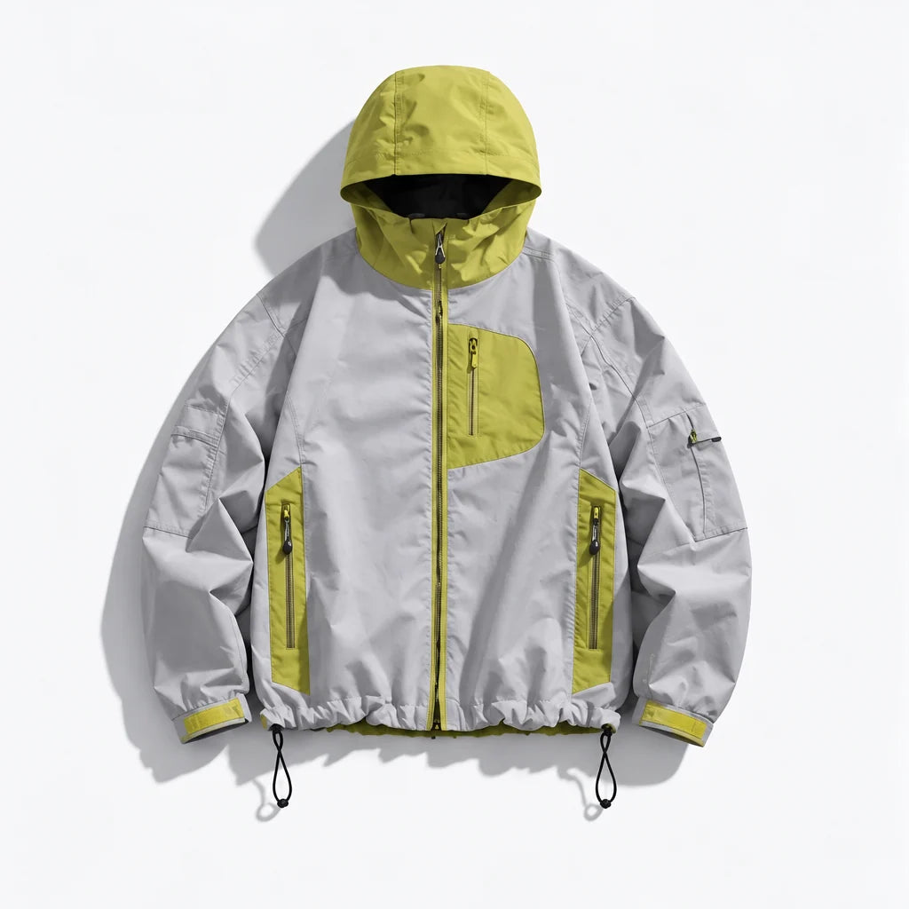 Rack - Unisex Water-Repellent & Windproof Reflective Lightweight Jacket - Grey