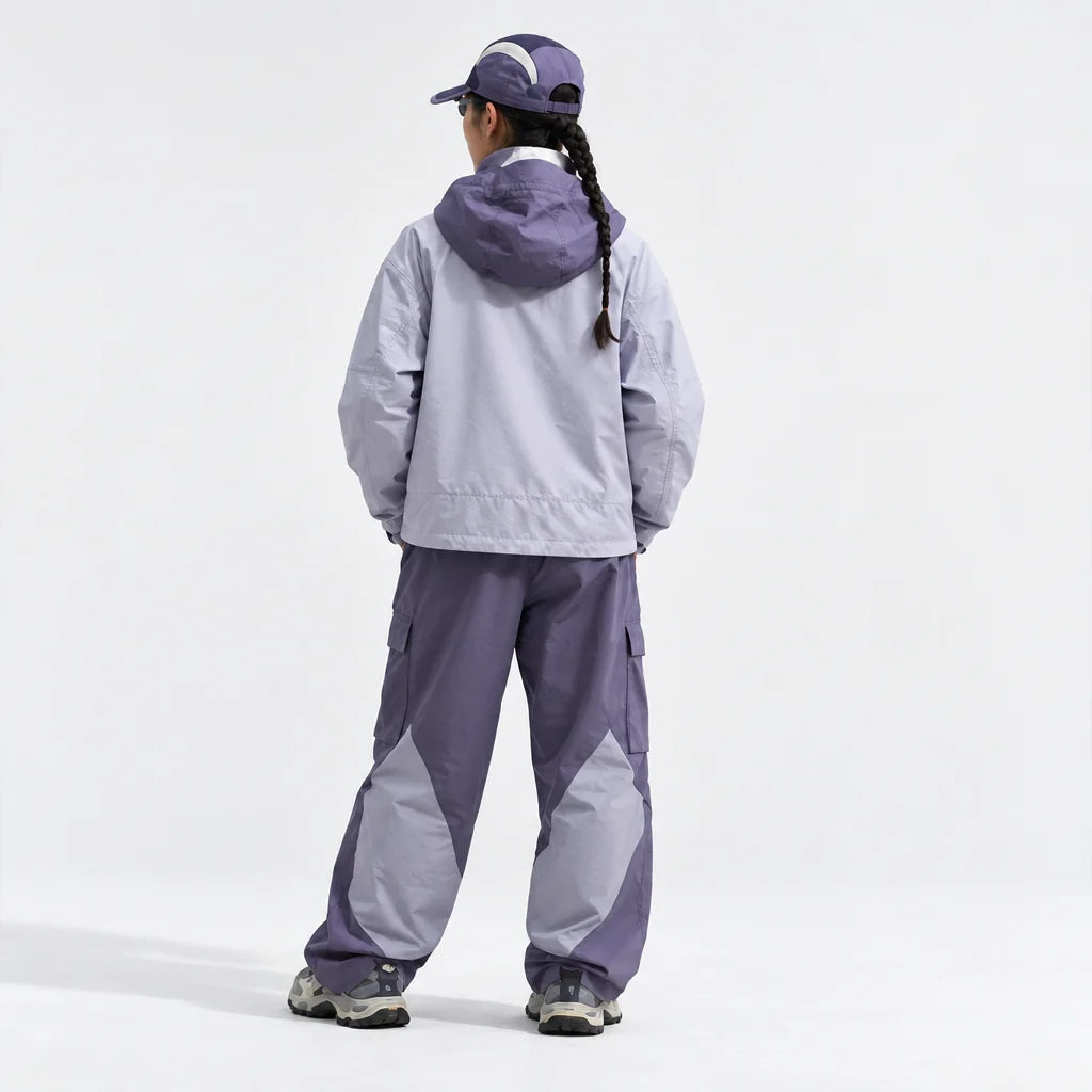 Rack - Unisex Water-Repellent & Windproof Reflective Lightweight Jacket - Mist Purple