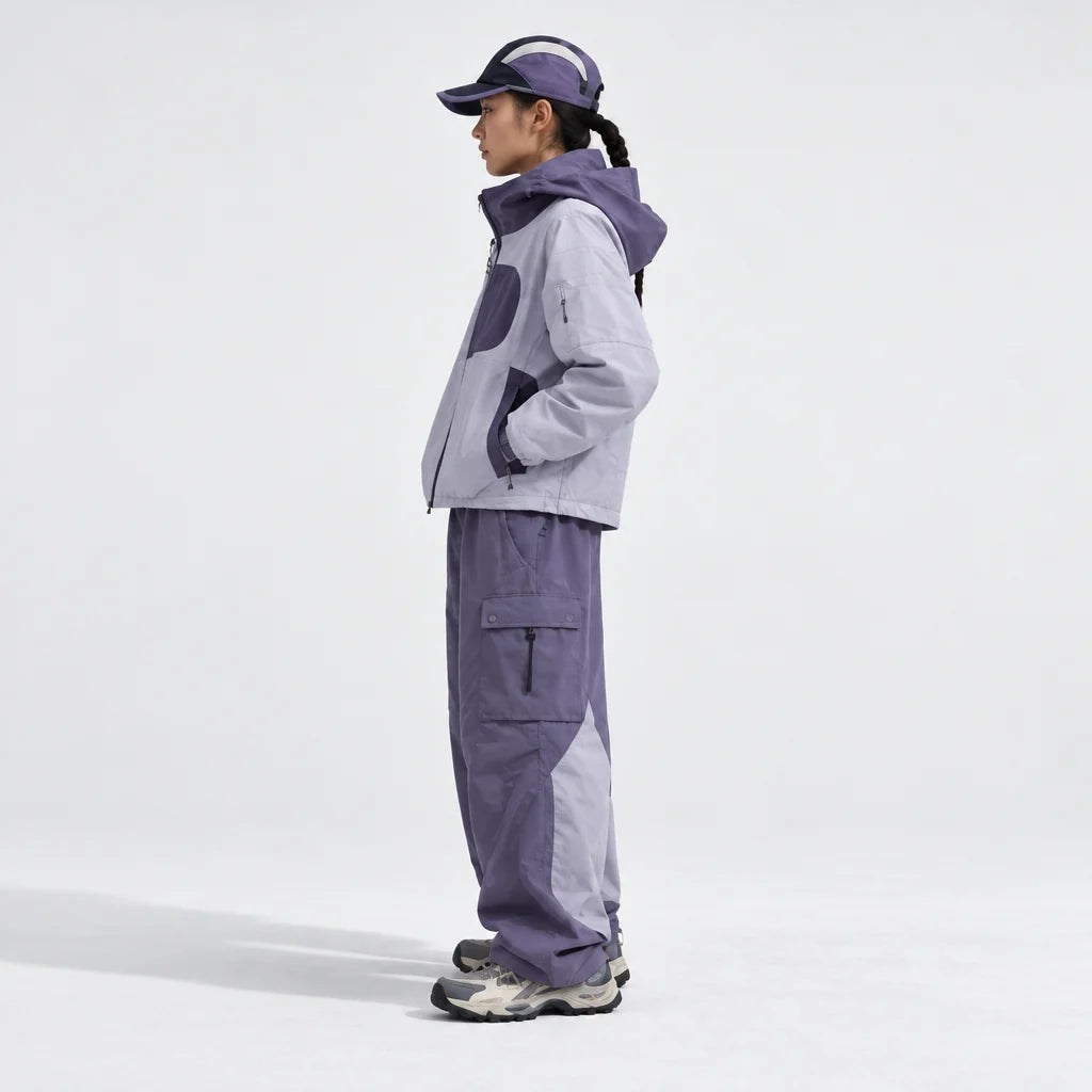 Rack - Unisex Water-Repellent & Windproof Reflective Lightweight Jacket - Mist Purple