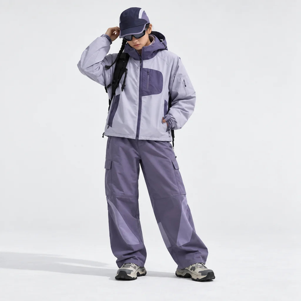 Rack - Unisex Water-Repellent & Windproof Reflective Lightweight Jacket - Mist Purple