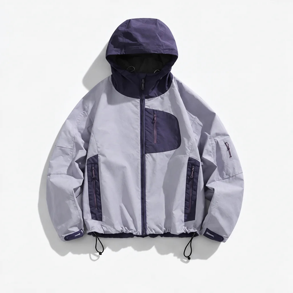 Rack - Unisex Water-Repellent & Windproof Reflective Lightweight Jacket - Mist Purple
