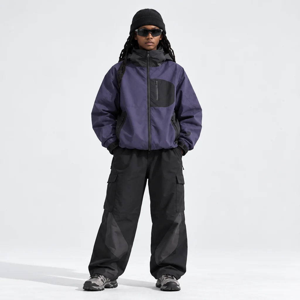 Rack - Unisex Water-Repellent & Windproof Reflective Lightweight Jacket - Purple