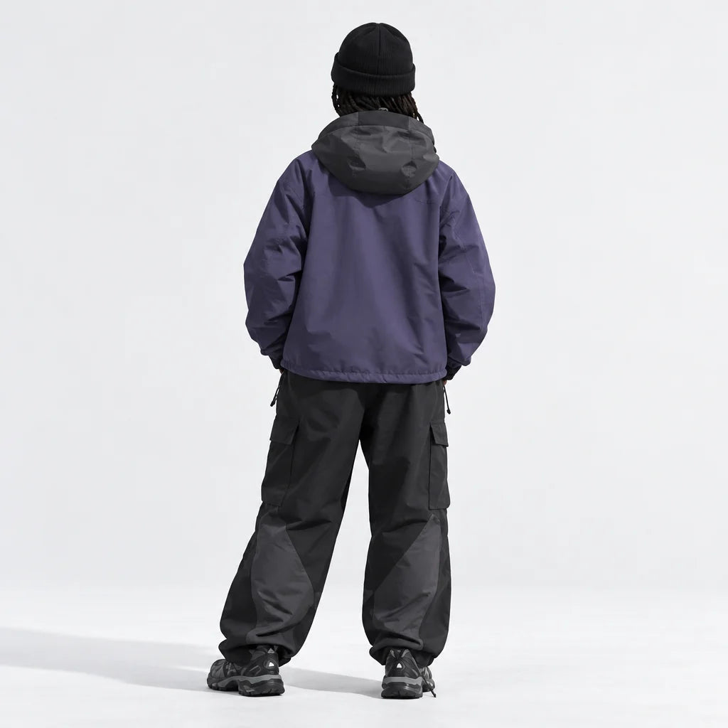 Rack - Unisex Water-Repellent & Windproof Reflective Lightweight Jacket - Purple