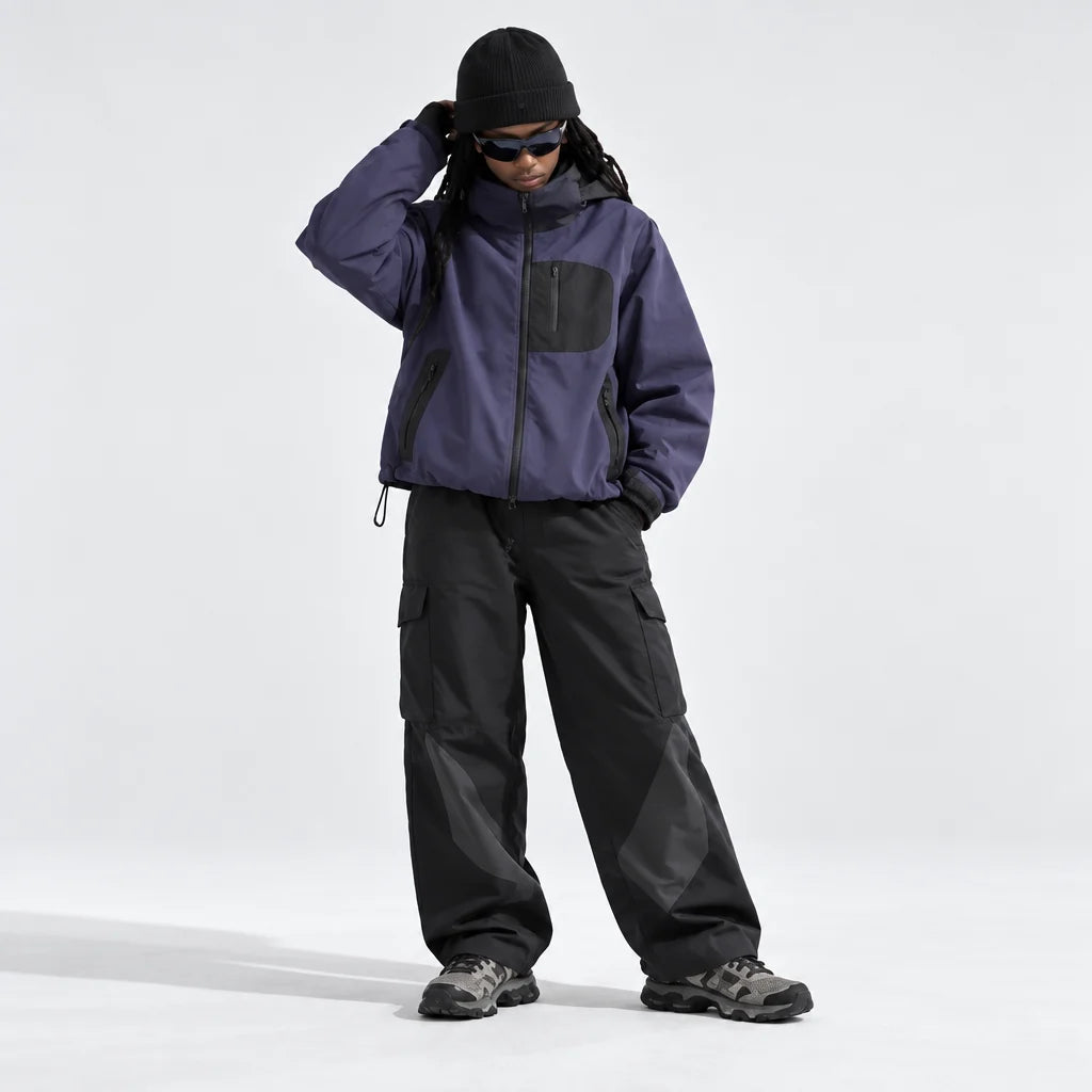 Rack - Unisex Water-Repellent & Windproof Reflective Lightweight Jacket - Purple