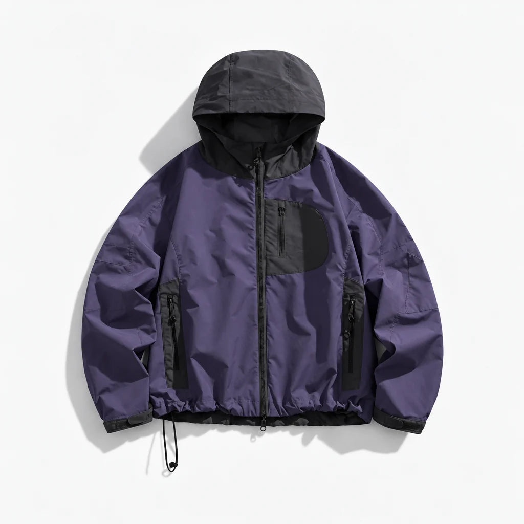 Rack - Unisex Water-Repellent & Windproof Reflective Lightweight Jacket - Purple