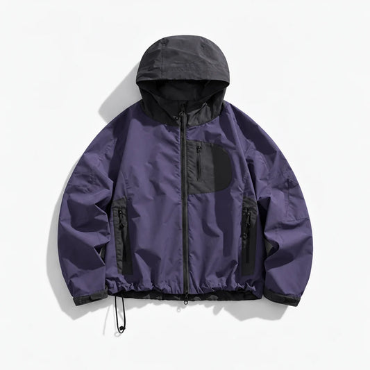 Rack - Unisex Water-Repellent & Windproof Reflective Lightweight Jacket - Purple