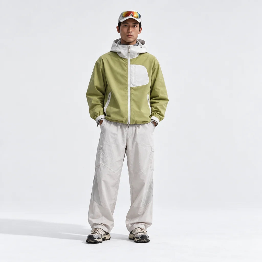 Rack - Unisex Water-Repellent & Windproof Reflective Lightweight Jacket - Yellow Green