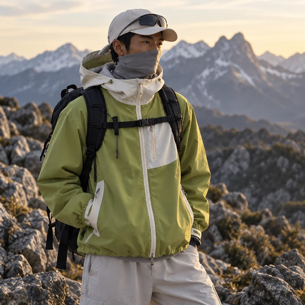 Rack - Unisex Water-Repellent & Windproof Reflective Lightweight Jacket - Yellow Green