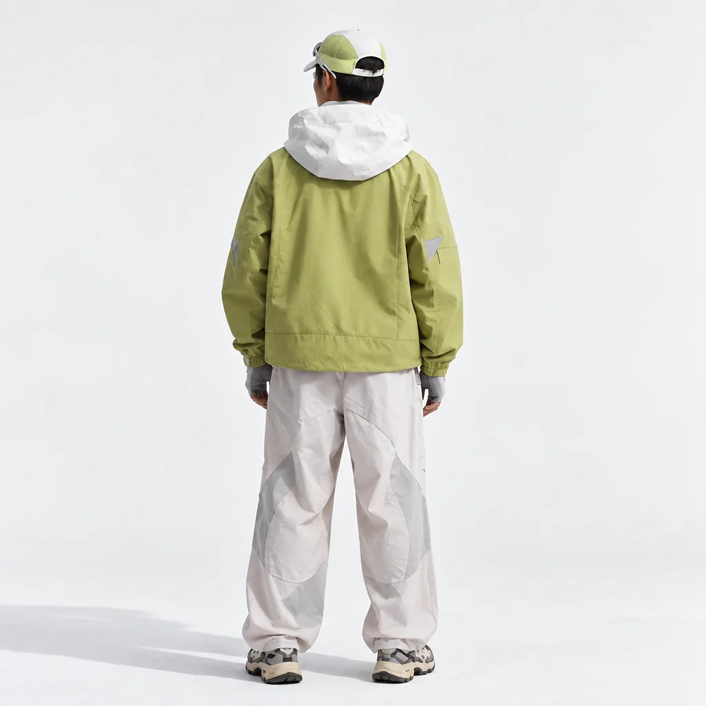 Rack - Unisex Water-Repellent & Windproof Reflective Lightweight Jacket - Yellow Green