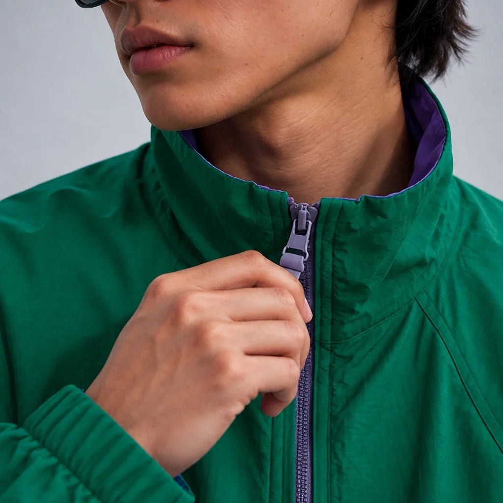 Spume - Unisex Water-Repellent & Windproof Stand-Collar Lightweight Jacket - Green