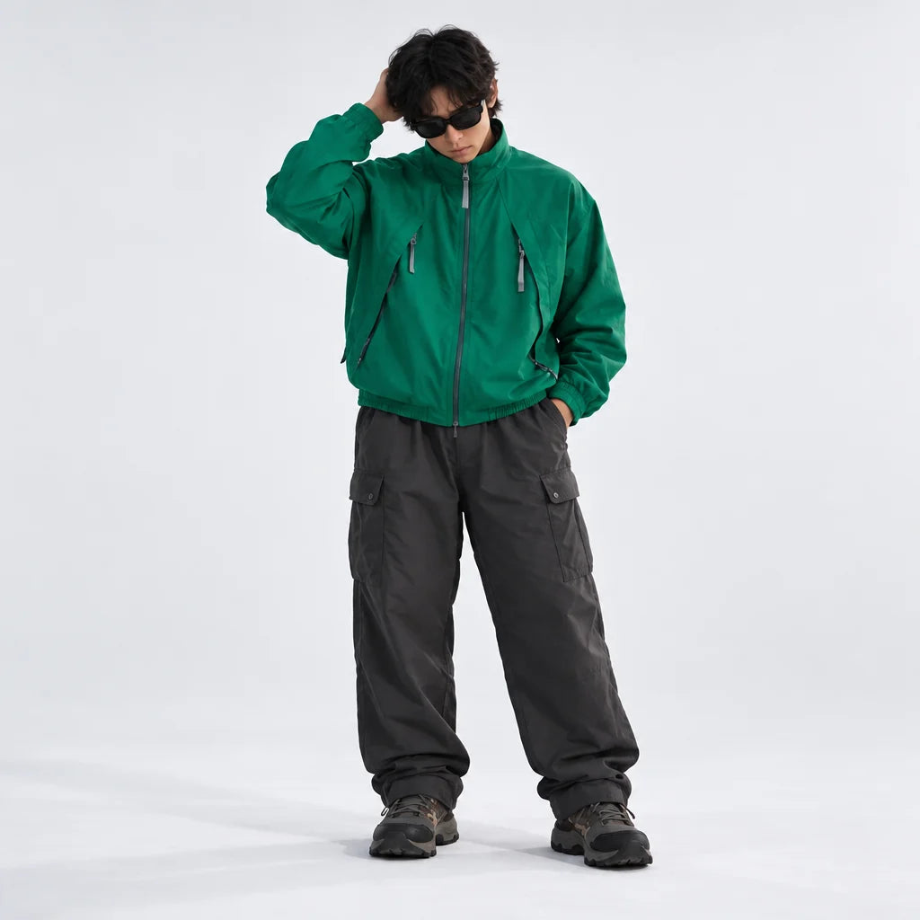 Spume - Unisex Water-Repellent & Windproof Stand-Collar Lightweight Jacket - Green
