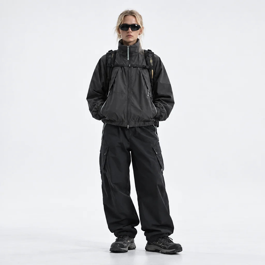 Spume - Unisex Water-Repellent & Windproof Stand-Collar Lightweight Jacket - Grey