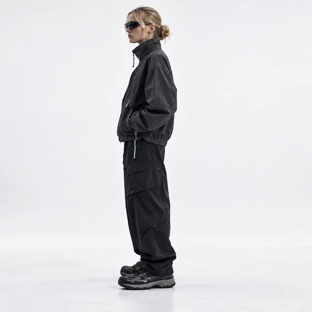 Spume - Unisex Water-Repellent & Windproof Stand-Collar Lightweight Jacket - Grey