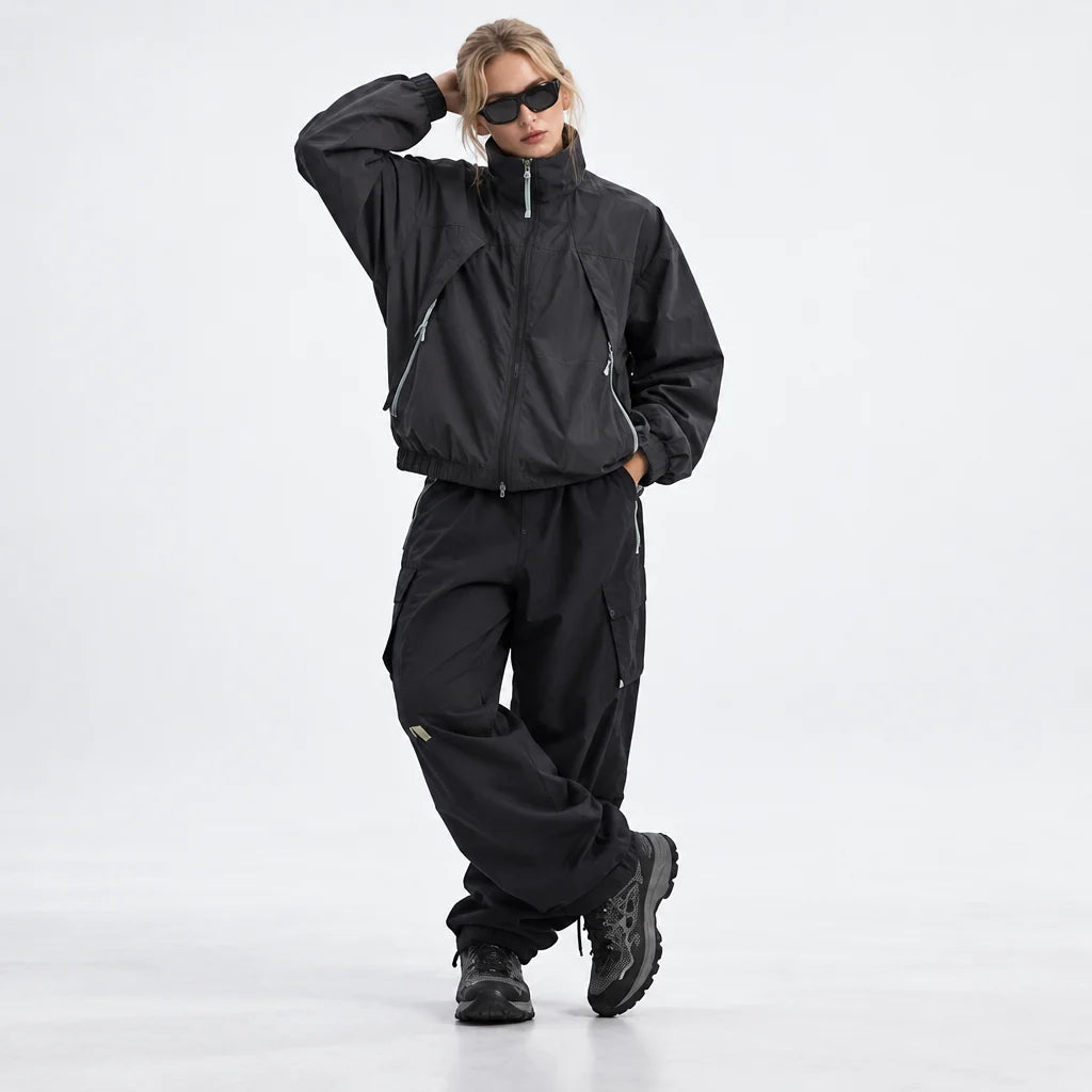 Spume - Unisex Water-Repellent & Windproof Stand-Collar Lightweight Jacket - Grey