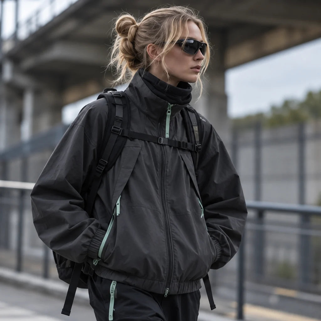 Spume - Unisex Water-Repellent & Windproof Stand-Collar Lightweight Jacket - Grey